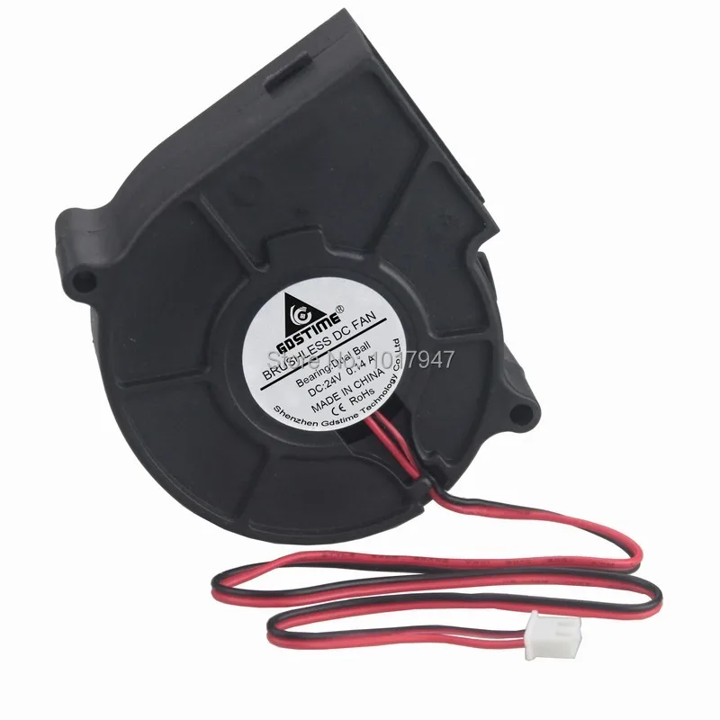 5 pcs Gdstime Cooler Blower Fan DC 24V 7530 75mm x 30mm 75x75x30mm Blower Exhaust Cooling Fan Ball Bearing 2pin
5 pcs Gdstime Cooler Blower Fan DC 24V 7530 75mm x 30mm 75x75x30mm Blower Exhaust Cooling Fan Ball Bearing 2pin
