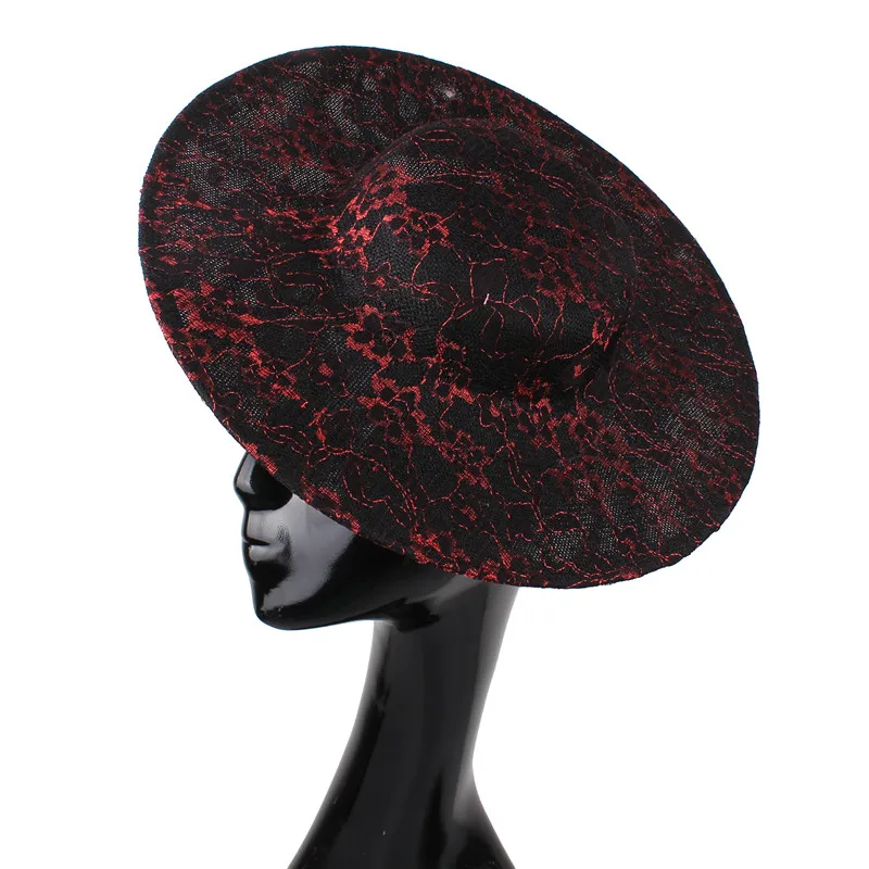 New Imitation Sinamay Red 30CM Round Base Hats With Lace Fascinators Hat Party Hat Bridal Headwear Women Party Craft Millinery
New Imitation Sinamay Red 30CM Round Base Hats With Lace Fascinators Hat Party Hat Bridal Headwear Women Party Craft Millinery