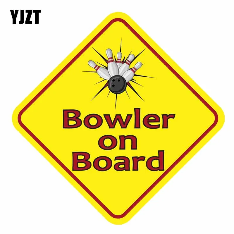 YJZT 12.7CM*12.7CM Reflective Lnterest BOWLER ON BOARD Warning Mark Car Sticker Motorcycle Parts C1- 7353
YJZT 12.7CM*12.7CM Reflective Lnterest BOWLER ON BOARD Warning Mark Car Sticker Motorcycle Parts C1- 7353