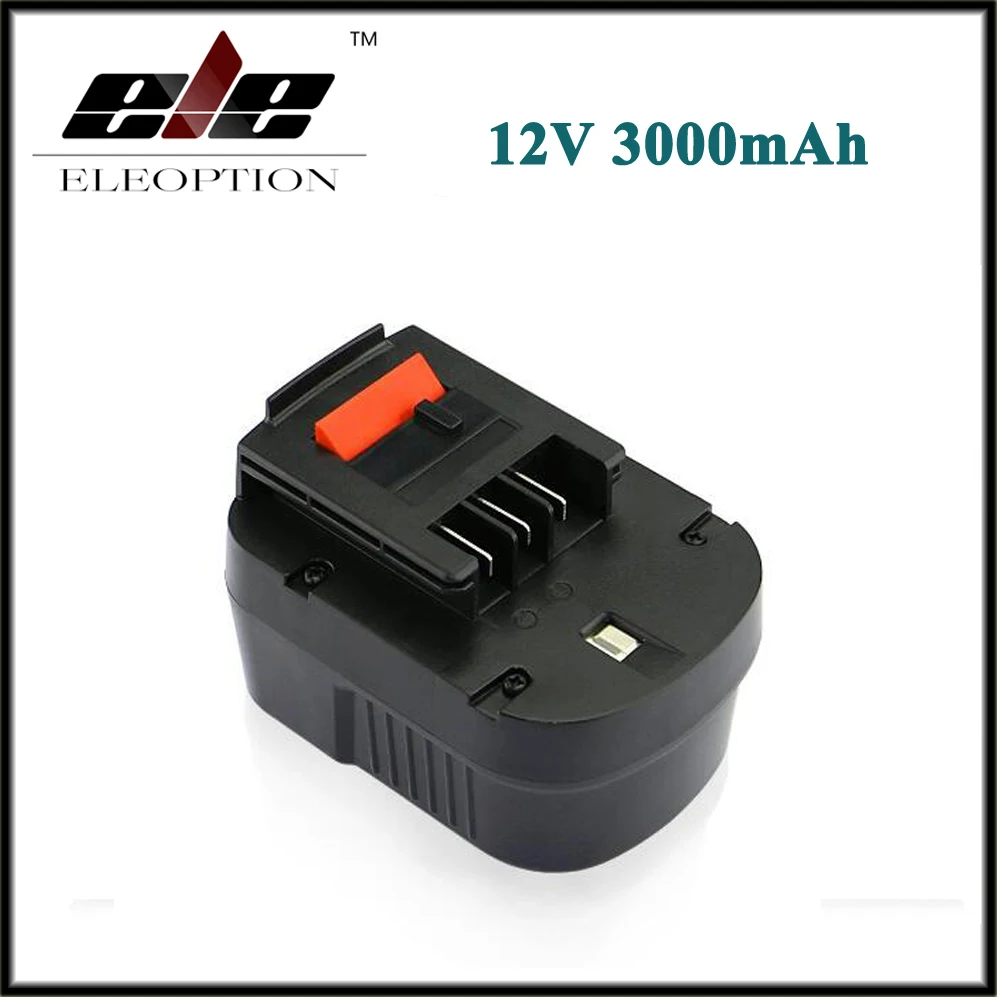 Eleoption 12V 3000mAh NI-MH Replacement Power Tool Battery For Black&Decker A12, A12-XJ, A12EX, FS120B, FSB12, HPB12
Eleoption 12V 3000mAh NI-MH Replacement Power Tool Battery For Black&Decker A12, A12-XJ, A12EX, FS120B, FSB12, HPB12