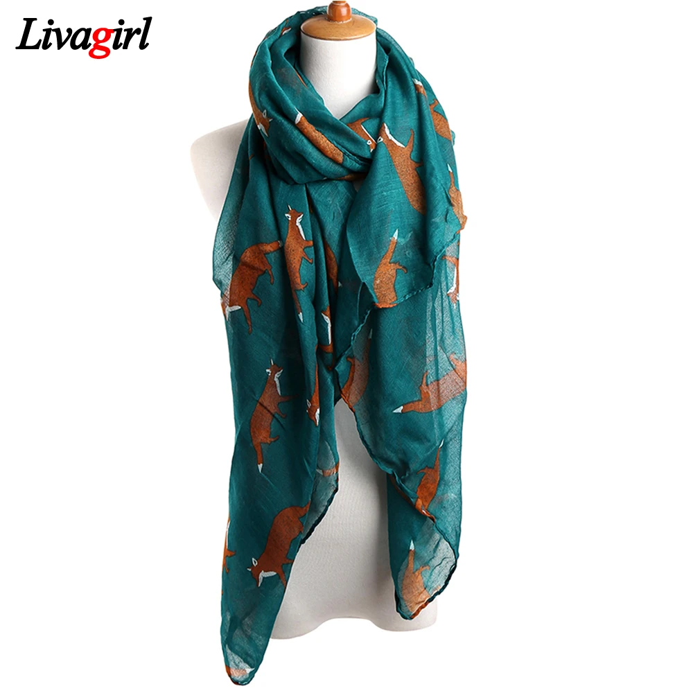 2017 New Fashion Women Scarf Vintage Fox Animal Print Infinity Ring Wraps Long Soft Cotton Voile Bufandas Mujer Pashmina Shawls
2017 New Fashion Women Scarf Vintage Fox Animal Print Infinity Ring Wraps Long Soft Cotton Voile Bufandas Mujer Pashmina Shawls