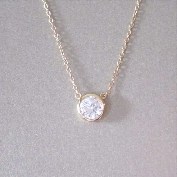 Maxi Necklace Solitaire Floating Crystal Necklace Gold-color Necklace Gifts,Bridesmaid Jewelry
Maxi Necklace Solitaire Floating Crystal Necklace Gold-color Necklace Gifts,Bridesmaid Jewelry