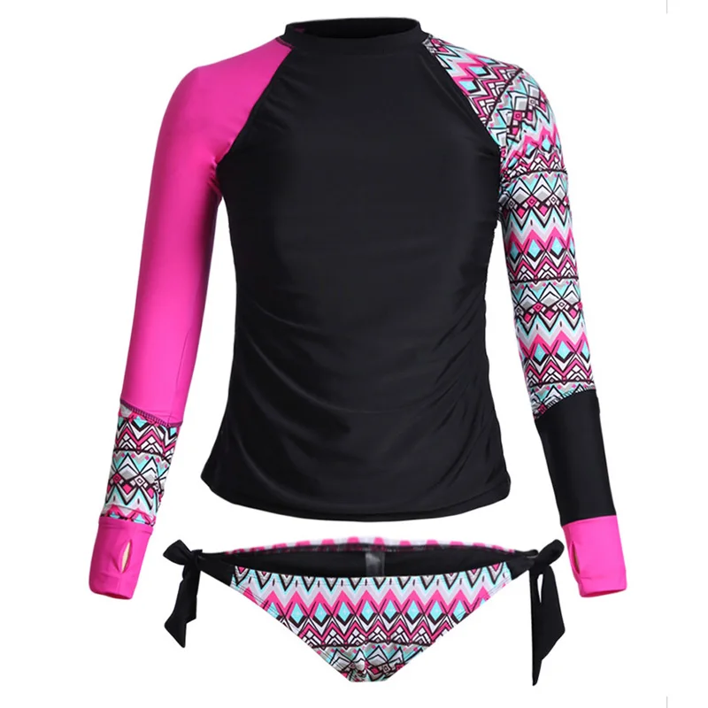 Long Sleeved Women Two Piece Swimming Suit Printed Bikini Sets Wire Free Swimsuit Pool Beach Girls Swimwear
Long Sleeved Women Two Piece Swimming Suit Printed Bikini Sets Wire Free Swimsuit Pool Beach Girls Swimwear