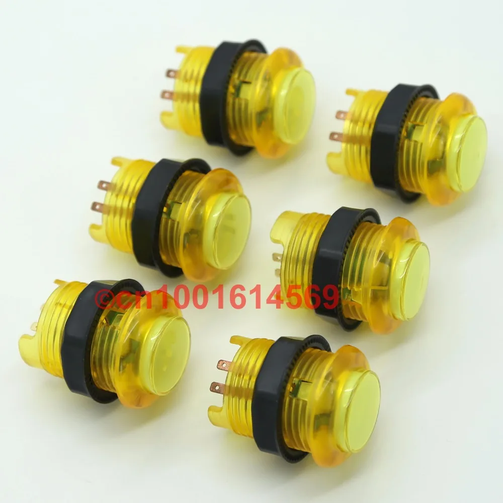 Reyann 6pcs/set 5V Arcade LED Illuminated Push Button For PC Controller Computer Game & Arcade FightStick Tournament - Yellow
Reyann 6pcs/set 5V Arcade LED Illuminated Push Button For PC Controller Computer Game & Arcade FightStick Tournament - Yellow