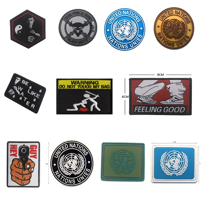 2019 New Hook&Loop Embroidered Rubber Patch for Cloth Bag Hat DIY Funny Pattern Patch Warning Hey Guy United Nations Applique
2019 New Hook&Loop Embroidered Rubber Patch for Cloth Bag Hat DIY Funny Pattern Patch Warning Hey Guy United Nations Applique