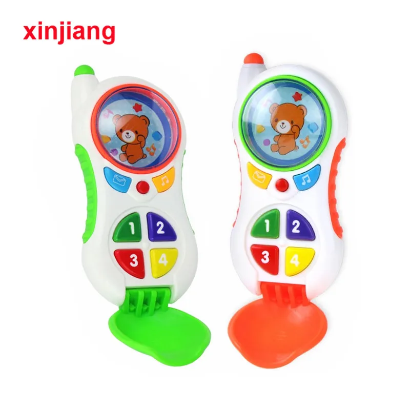 Детские игрушки для телефона 2 цвета имитация музыки светильник света игрушка