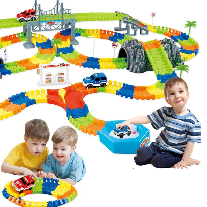 QWZ Railway Luminous Racing Flexible Track Play Set Bend Glow In Dark Electronic Light Car Race Track DIY Toys For Children Gift
QWZ Railway Luminous Racing Flexible Track Play Set Bend Glow In Dark Electronic Light Car Race Track DIY Toys For Children Gift
