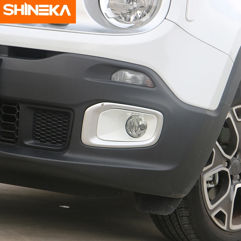 SHINEKA ABS Car Exterior Front Fog Light Decoration Cover Bezel Ring Sticker Accessories For Jeep Renegade 2016-2018 Car Styling
SHINEKA ABS Car Exterior Front Fog Light Decoration Cover Bezel Ring Sticker Accessories For Jeep Renegade 2016-2018 Car Styling