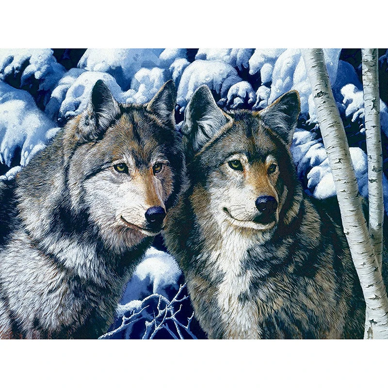 Full square/Round Diamond Painting Cross Stitch two wolves Diamond Embroidery Decorative gift
Full square/Round Diamond Painting Cross Stitch two wolves Diamond Embroidery Decorative gift