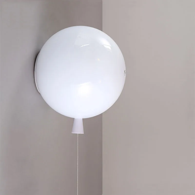 Modern Fashion Acrylic Colorful Balloon Wall Lamp 20cm Bedroom Light Kids Room Balcony Bedside Sconce Art | Лампы и освещение