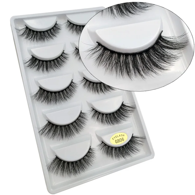 Popular 5 Pairs/set False Eyelash Luxry Thick Soft 3d Mink Eyelashes Black Natural Eye Lashes Makeup Tools Professional Cosmetic
Popular 5 Pairs/set False Eyelash Luxry Thick Soft 3d Mink Eyelashes Black Natural Eye Lashes Makeup Tools Professional Cosmetic