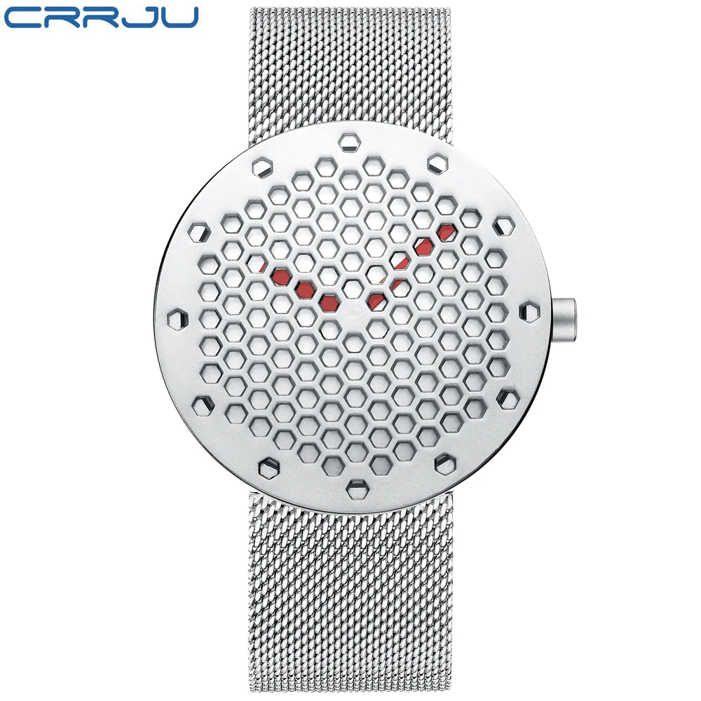 Fashion Mens Black Watches CRRJU 2018 New Casual Business Full Steel Mesh Band Wrist Watch Waterproof 30M Relojes Gift For Men
Fashion Mens Black Watches CRRJU 2018 New Casual Business Full Steel Mesh Band Wrist Watch Waterproof 30M Relojes Gift For Men