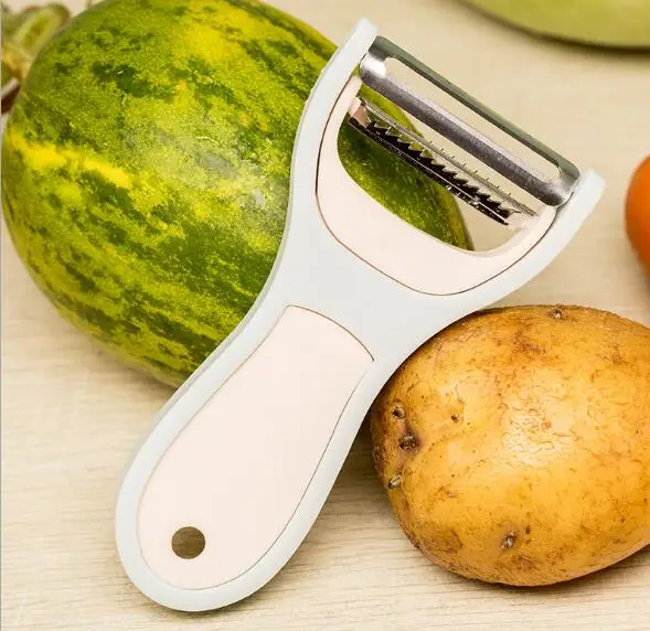 1PC 2 in 1 Julienne Peeler Vegetable Peeler Double Planing Grater Slicer Carrot Potato Grater Cutter Grinder Gadget OK 0765
1PC 2 in 1 Julienne Peeler Vegetable Peeler Double Planing Grater Slicer Carrot Potato Grater Cutter Grinder Gadget OK 0765