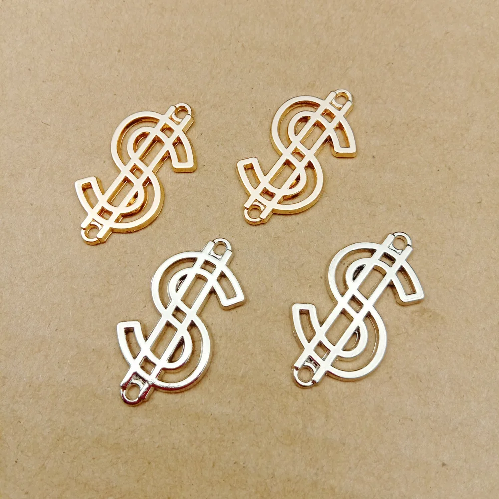 50PCS 16*30mm Gold color Alloy Material Dollar shape Connector Charm pendant for Earring Necklace DIY Handmade Jewelry Making
50PCS 16*30mm Gold color Alloy Material Dollar shape Connector Charm pendant for Earring Necklace DIY Handmade Jewelry Making