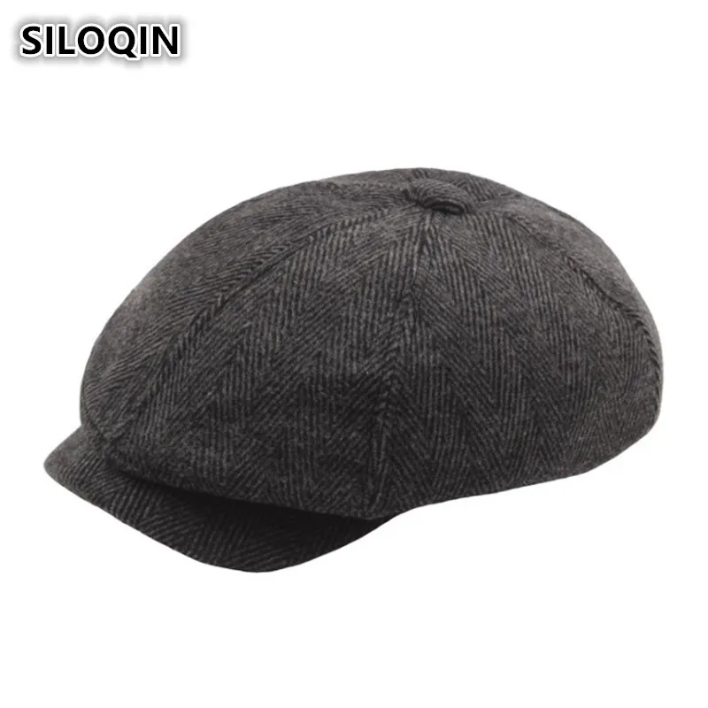 SILOQIN осенне-зимние теплые простые кепки газетчика для мужчин и женщин восьмиугольный берет в полоску в елочку для мужчин среднего возраста ...
SILOQIN осенне-зимние теплые простые кепки газетчика для мужчин и женщин восьмиугольный берет в полоску в елочку для мужчин среднего возраста ...
