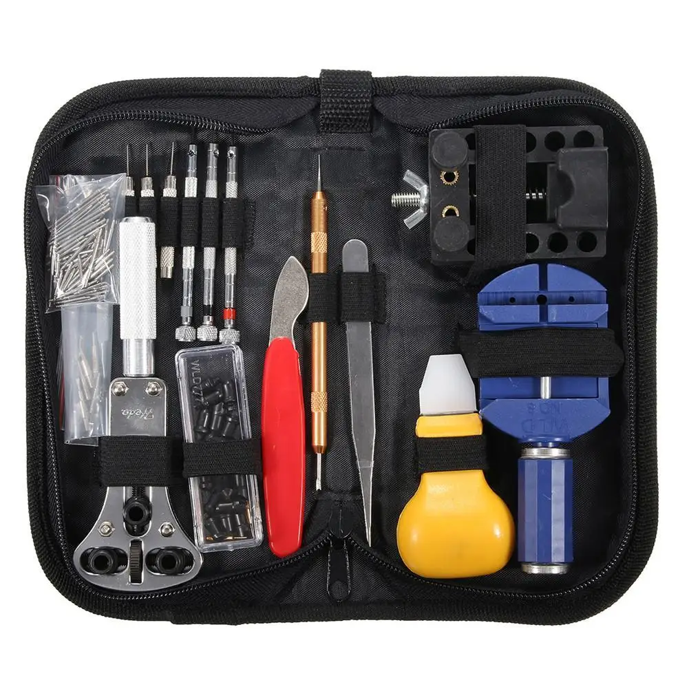 146 PCS Watch Repair Kit Professional Spring Bar Tool Set, Watch Band Link Pin Tool Set with Carrying Case
146 PCS Watch Repair Kit Professional Spring Bar Tool Set, Watch Band Link Pin Tool Set with Carrying Case