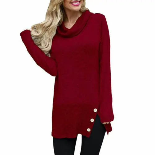 Sleeve Sweater Womens Winter Warm Long Jumper Pullover Tops Autumn Woollen 2019 new high collar long version
Sleeve Sweater Womens Winter Warm Long Jumper Pullover Tops Autumn Woollen 2019 new high collar long version