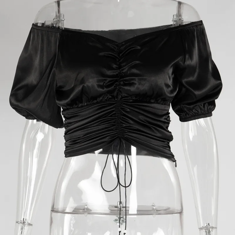 Sexy Tank Top Strapless Shoulder 2019 New Fashion Women Casual Boob Tube Crop Drawstring Ruched Tops for Ladies Clothing
Sexy Tank Top Strapless Shoulder 2019 New Fashion Women Casual Boob Tube Crop Drawstring Ruched Tops for Ladies Clothing