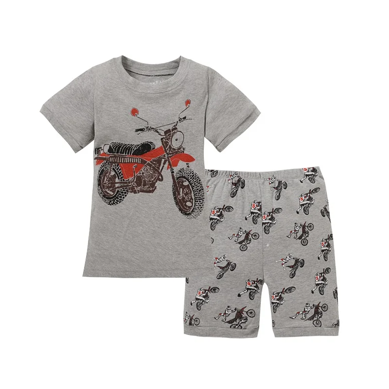 Grey Boy Pajamas Clothes Suit Summer Short Racing Motorcycle Children Pj's Tee Shirt Pant 2-Pieces Sleepwear Boys Tops 2-7 Years
Grey Boy Pajamas Clothes Suit Summer Short Racing Motorcycle Children Pj's Tee Shirt Pant 2-Pieces Sleepwear Boys Tops 2-7 Years