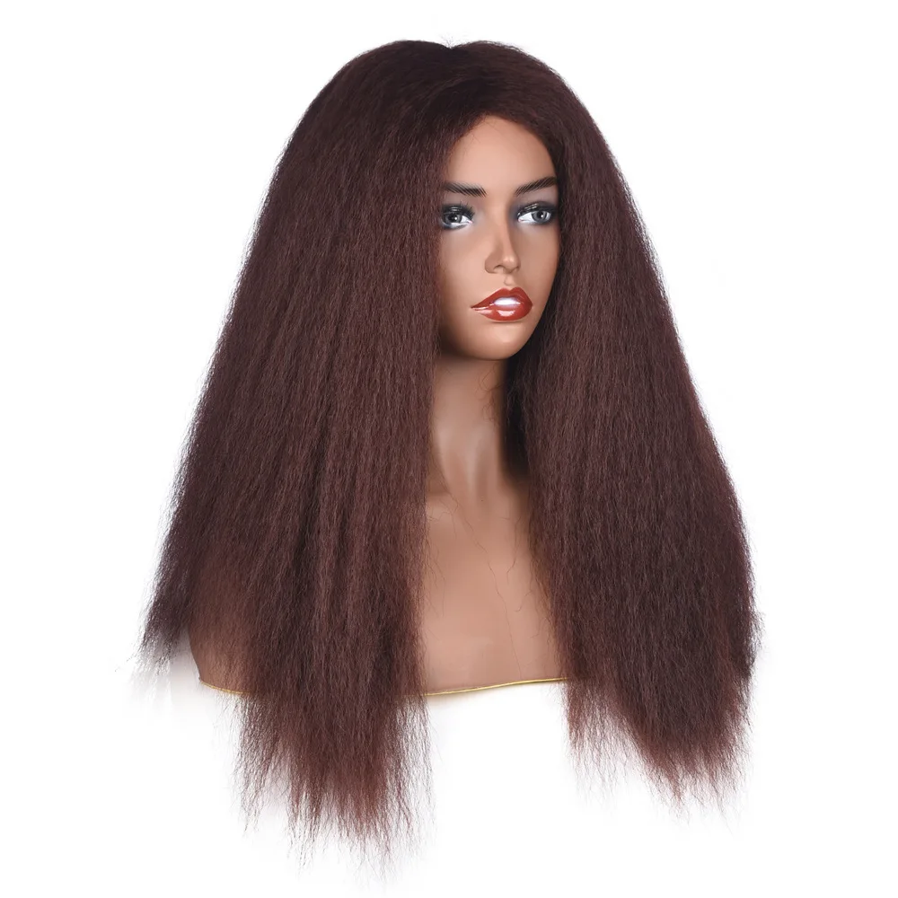 jeedou Yaki Staight Hair Wig Long Style 24" 60cm Synthetic Hair Black Brown Color African Fluffy Hairstyles Women Girl's Wigs
jeedou Yaki Staight Hair Wig Long Style 24" 60cm Synthetic Hair Black Brown Color African Fluffy Hairstyles Women Girl's Wigs