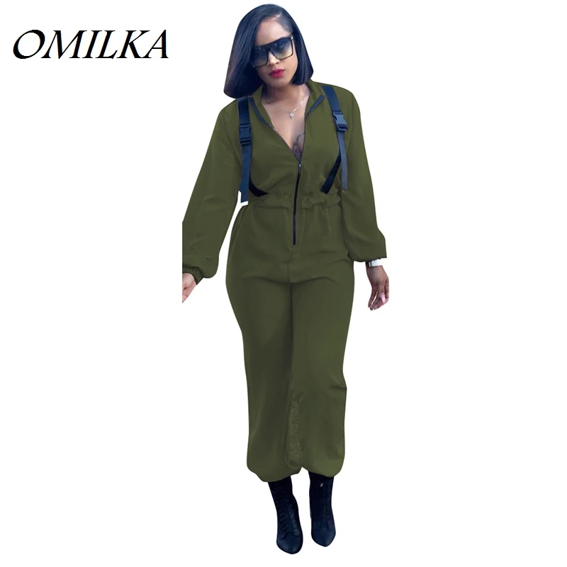 Комбинезон OMILKA женский с длинным рукавом, повседневный свободный клубный Ромпер на молнии, цвет зеленый/красный/телесный, Осень-зима 2018
Комбинезон OMILKA женский с длинным рукавом, повседневный свободный клубный Ромпер на молнии, цвет зеленый/красный/телесный, Осень-зима 2018