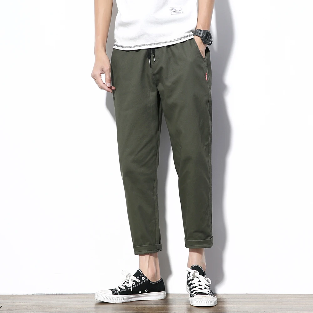 MOOWNUC MWC Summer Youth Fashion Trousers Ankle-Length Pants Casual Elastic Waist Hip Hop Solid color Pants Fit
MOOWNUC MWC Summer Youth Fashion Trousers Ankle-Length Pants Casual Elastic Waist Hip Hop Solid color Pants Fit