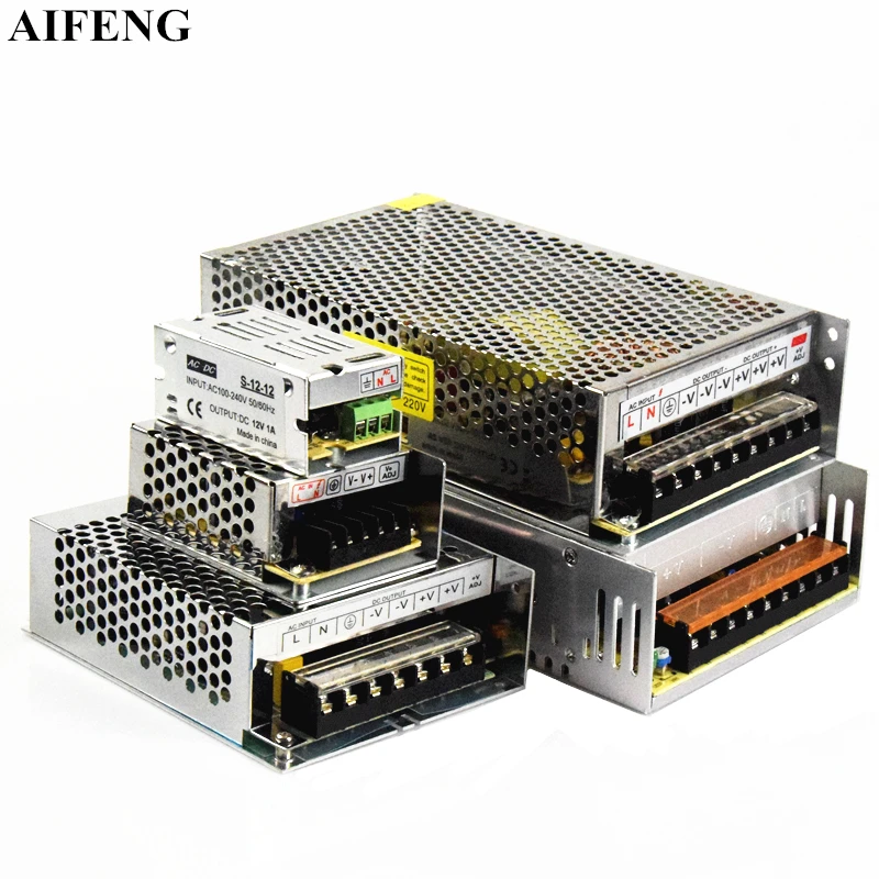 AIFENG переключатель питания для светодиодной ленты адаптер трансформатор