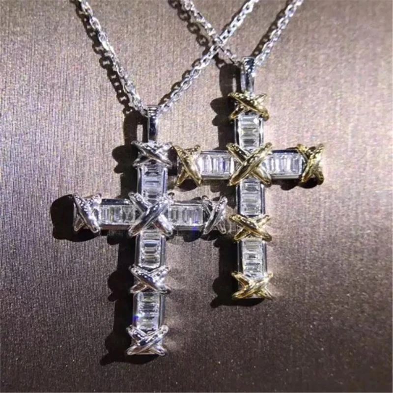 Fashion cross pendant With necklace 925 Sterling silver Bijoux AAAAA zircon Cz Engagement wedding Pendants for women jewelry
Fashion cross pendant With necklace 925 Sterling silver Bijoux AAAAA zircon Cz Engagement wedding Pendants for women jewelry