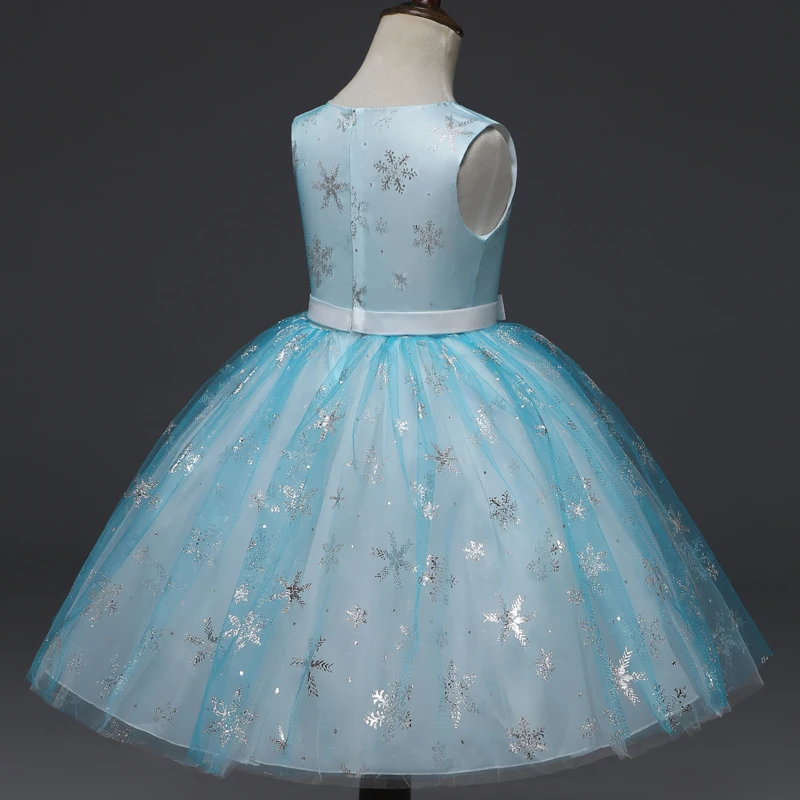 Light Sky Blue Tulle Flower Girl Dress 2020 Knee Length Appliqued Princess Dresses For Children Pageant Ball Gown Party | Свадьбы и