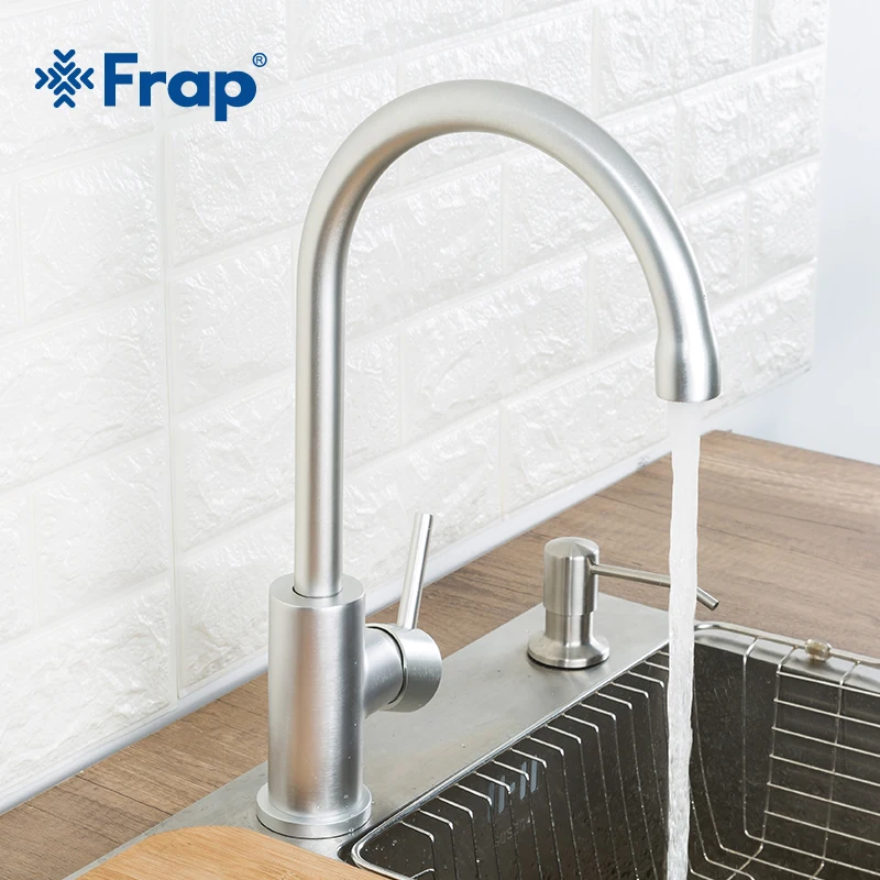 FRAP Kitchen Faucet modern space aluminum kitchen mixer faucet sink taps saving water deck mounted cold and hot water faucet
FRAP Kitchen Faucet modern space aluminum kitchen mixer faucet sink taps saving water deck mounted cold and hot water faucet