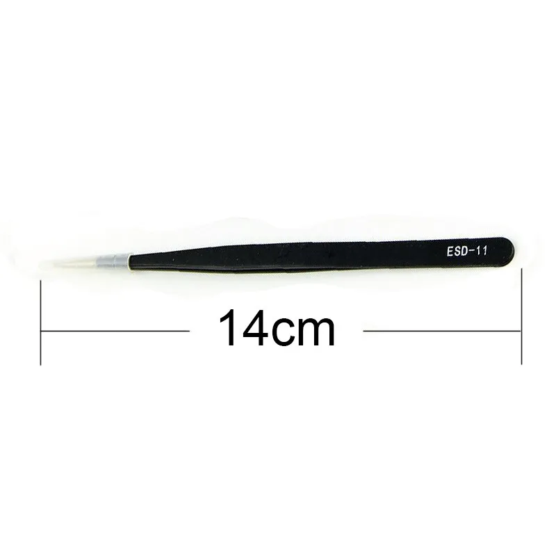 1PC ESD-10/11/12/13/14/15 Anti-static Curved Tip Forceps Precision Soldering Tweezer Non-magnetic Electronic ESD Tweezers Tool
1PC ESD-10/11/12/13/14/15 Anti-static Curved Tip Forceps Precision Soldering Tweezer Non-magnetic Electronic ESD Tweezers Tool