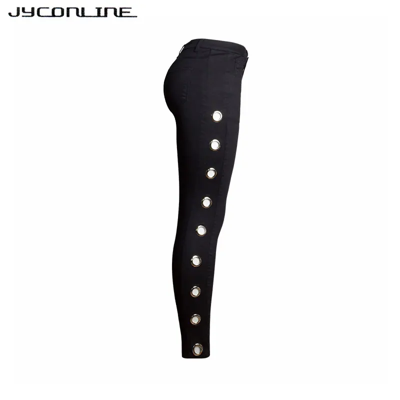 JYConline Side Hole Black Skinny Jeans Woman Plus Size Slim High Waist Jeans For Women Metal Eyelets Hollow Out Long Jeans Pants
JYConline Side Hole Black Skinny Jeans Woman Plus Size Slim High Waist Jeans For Women Metal Eyelets Hollow Out Long Jeans Pants