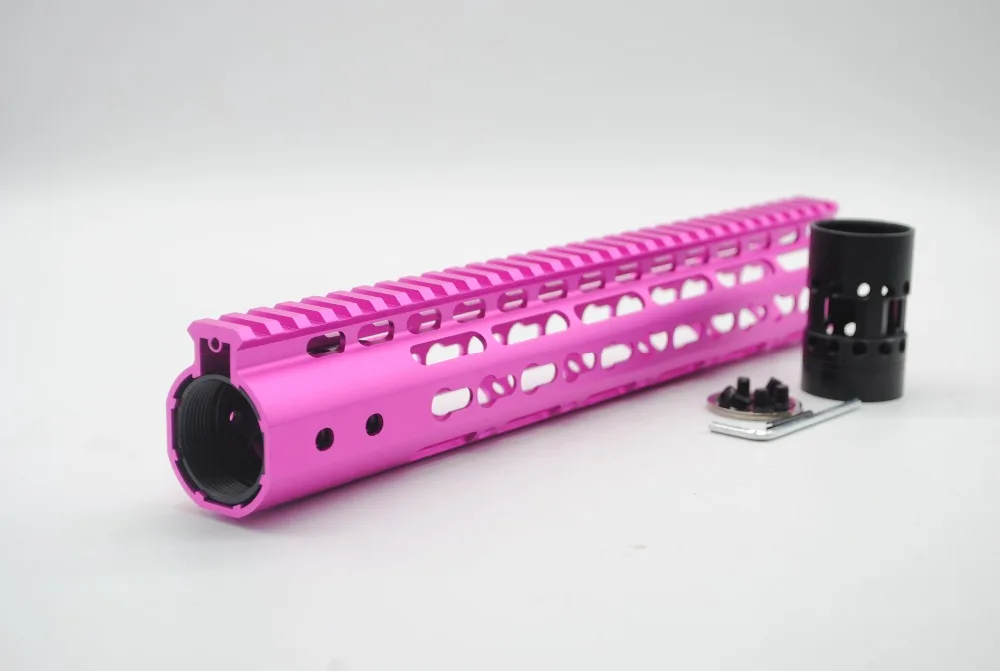 TriRock Unique 12'' inch Pink Anodized Keymod Handguard Rail Free Float Picatinny Mount System with Aluminum/Steel Barrel Nut
TriRock Unique 12'' inch Pink Anodized Keymod Handguard Rail Free Float Picatinny Mount System with Aluminum/Steel Barrel Nut