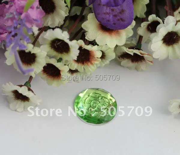 FREE SHIPPING 120PCS green flower acrylic rhinestone round flatback cabochon 18mm #22196
FREE SHIPPING 120PCS green flower acrylic rhinestone round flatback cabochon 18mm #22196