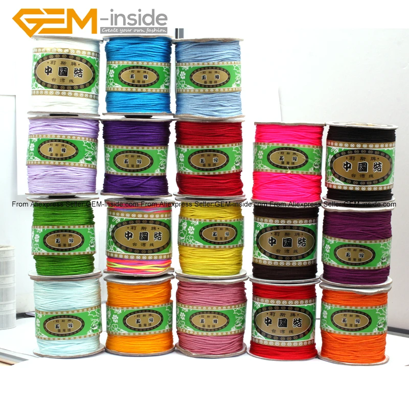 Gem-inside 130 Meters Nylon Handcraft Braid Rattail Cord Chinese Knotti Selectable Color Fashion Jewelry Findings
Gem-inside 130 Meters Nylon Handcraft Braid Rattail Cord Chinese Knotti Selectable Color Fashion Jewelry Findings