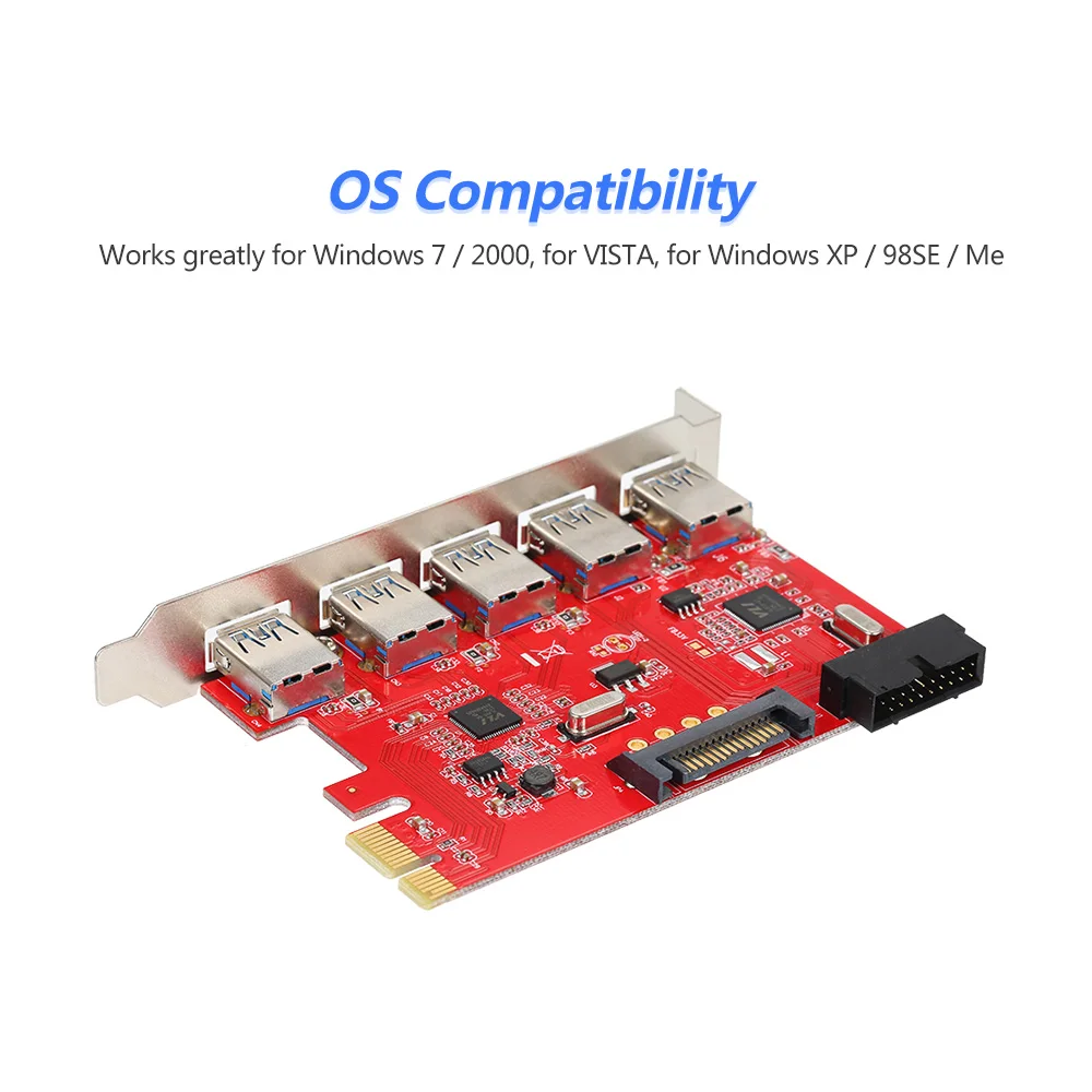PCI-E на USB 3,0, 5 портов, экспресс Плата расширения, мини PCI-E USB 3,0, адаптер контроллера, концентратор с внутренним USB 3,0 19Pin
PCI-E на USB 3,0, 5 портов, экспресс Плата расширения, мини PCI-E USB 3,0, адаптер контроллера, концентратор с внутренним USB 3,0 19Pin