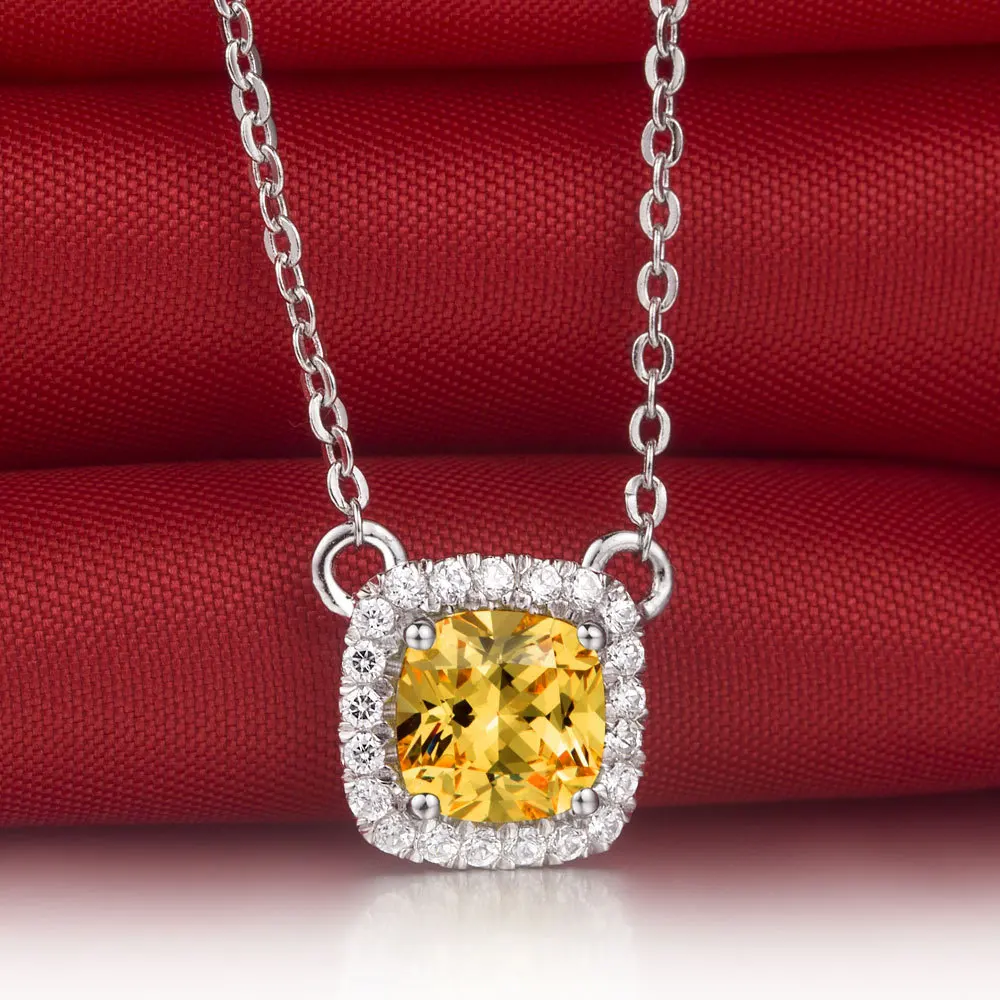 3Ct Sterling Silver Pendant Necklace Yellow Cushion Jewelry 925 Necklace Sweater Plated Diamond Gold Pendant for Girl
3Ct Sterling Silver Pendant Necklace Yellow Cushion Jewelry 925 Necklace Sweater Plated Diamond Gold Pendant for Girl