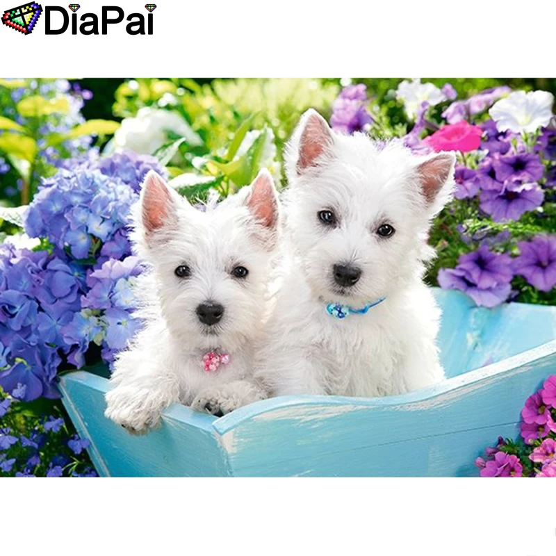 DIAPAI Diamond Painting 5D DIY 100% Full Square/Round Drill "Animal dog flower" Diamond Embroidery Cross Stitch 3D Decor A22040
DIAPAI Diamond Painting 5D DIY 100% Full Square/Round Drill "Animal dog flower" Diamond Embroidery Cross Stitch 3D Decor A22040