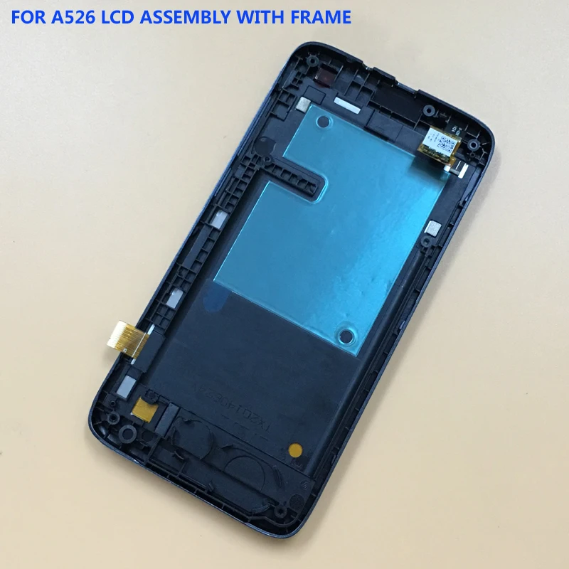 Для 4 5 "lenovo A526 Черный сенсорный экран дигитайзер сенсорная панель стекло + ЖК