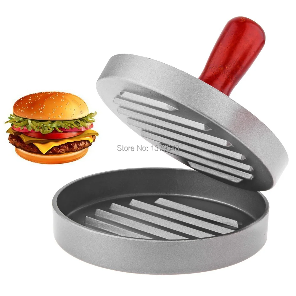 Aluminum Single Hamburger Press Non-Stick Round Burger Patty Mold Maker Burger Press
Aluminum Single Hamburger Press Non-Stick Round Burger Patty Mold Maker Burger Press
