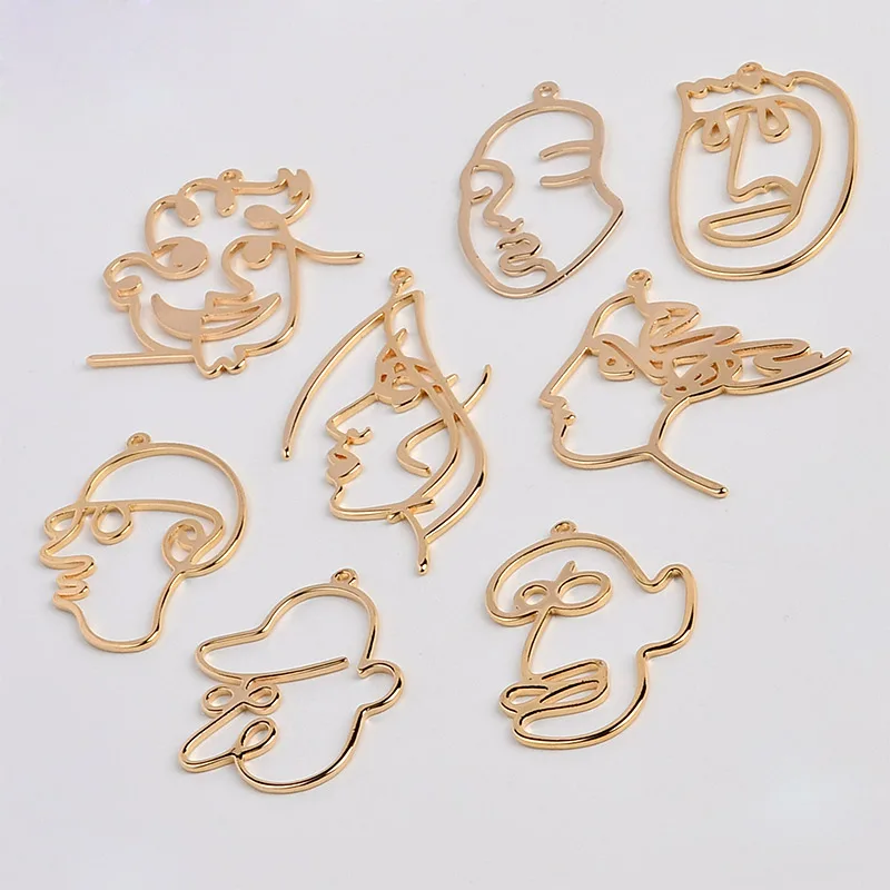 Min order 10pcs/lot Funny abstract face silhouette fashion copper charms diy jewelry earring/garment pendant accessory
Min order 10pcs/lot Funny abstract face silhouette fashion copper charms diy jewelry earring/garment pendant accessory