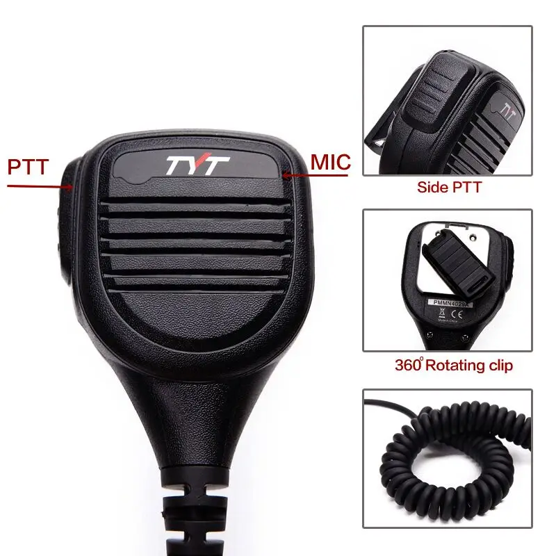 2PCS TYT Remote IP54 Rainproof Shoulder Speaker Mic for TYT MD-380 MD-390 TH-UV8000E BaoFeng, AnyTone,Baofeng Radios
2PCS TYT Remote IP54 Rainproof Shoulder Speaker Mic for TYT MD-380 MD-390 TH-UV8000E BaoFeng, AnyTone,Baofeng Radios