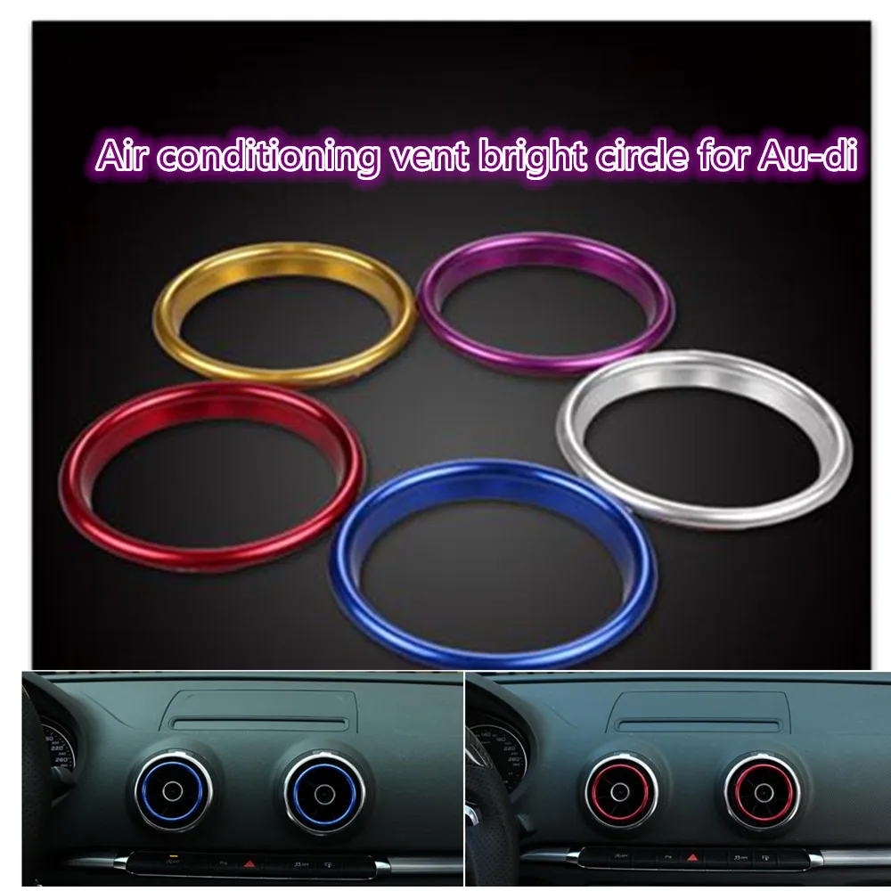 4pcs Interior Air Condition Air Vent Outlet Ring Cover Trim Decoration Circle For Au-di A3
4pcs Interior Air Condition Air Vent Outlet Ring Cover Trim Decoration Circle For Au-di A3