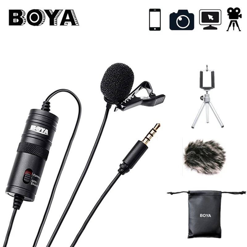 BOYA BY-M1 Lavalier конденсаторный микрофон для цифровых зеркальных камер Canon Nikon