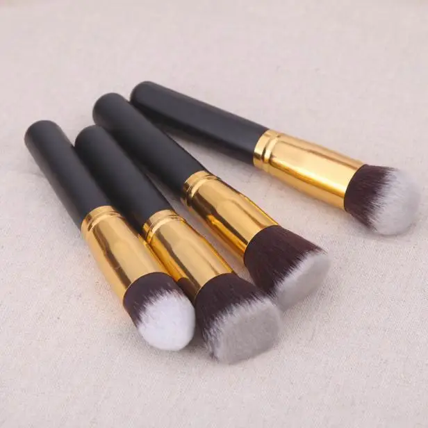 4 Pcs Black Synthetic Kabuki Flat Foundation Brush Single Makeup Cosmetic Brush 4.4
4 Pcs Black Synthetic Kabuki Flat Foundation Brush Single Makeup Cosmetic Brush 4.4