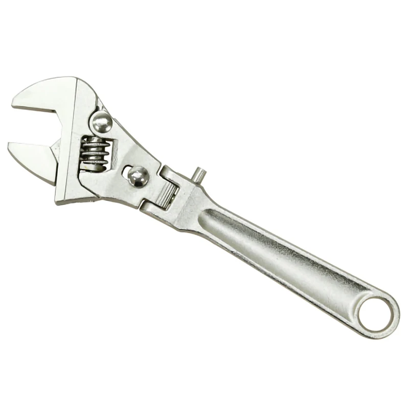 1Piece 10 Inch Adjustable Wrench Folding Handle Dual-Purpose Pipe Ratchet Spanner Key Hand Tool Multi | Инструменты