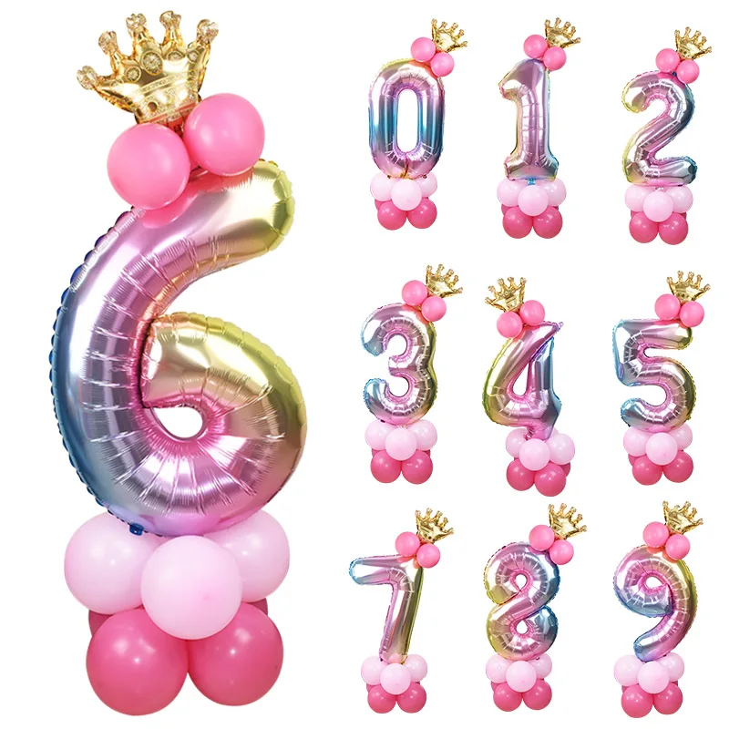 15Pcs/set Rainbow Number Foil Balloons Wedding Anniversary Ballon Kids Children Birthday Party Decoration Baby Shower Favor Toys
15Pcs/set Rainbow Number Foil Balloons Wedding Anniversary Ballon Kids Children Birthday Party Decoration Baby Shower Favor Toys