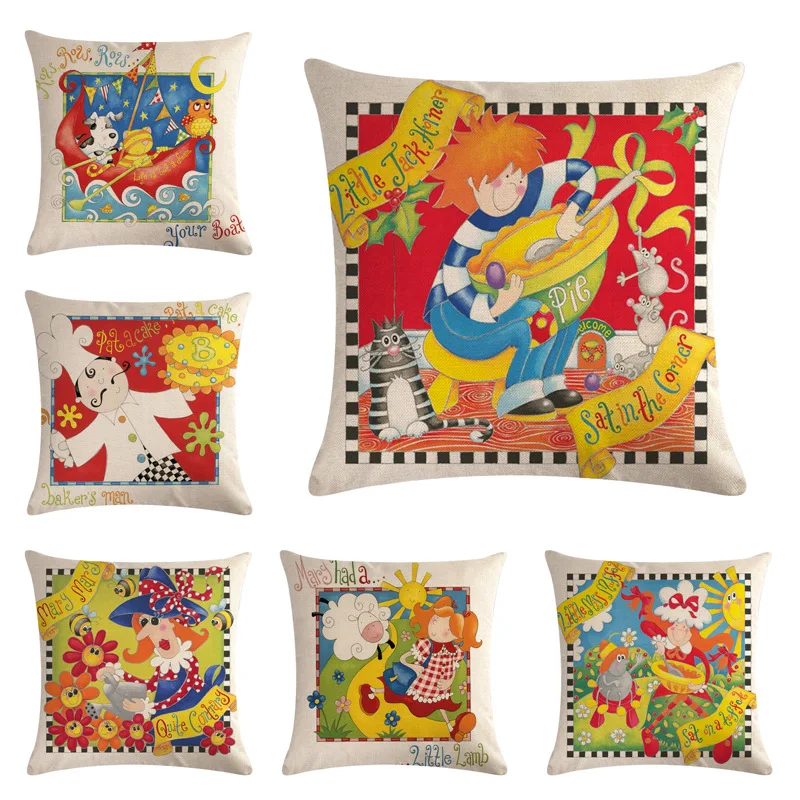 Cartoon Pattern Pillowcase Cotton Linen Home Decor Throw Pillow Cover 45x45cm Children's Birthday Gifts Cushion Cover For Sofa
Cartoon Pattern Pillowcase Cotton Linen Home Decor Throw Pillow Cover 45x45cm Children's Birthday Gifts Cushion Cover For Sofa