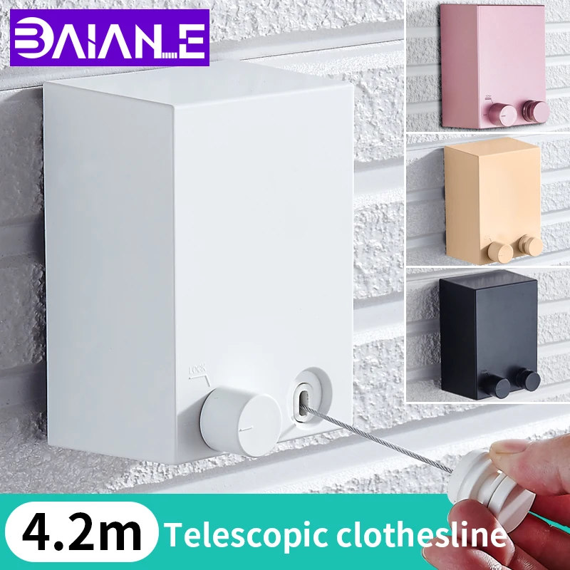 BAIANLE Stainless Steel Retractable Clotheslines Wall Mounted Indoor and outdoor Clothes Hanger Balcony Invisible Clothes Rack
BAIANLE Stainless Steel Retractable Clotheslines Wall Mounted Indoor and outdoor Clothes Hanger Balcony Invisible Clothes Rack
