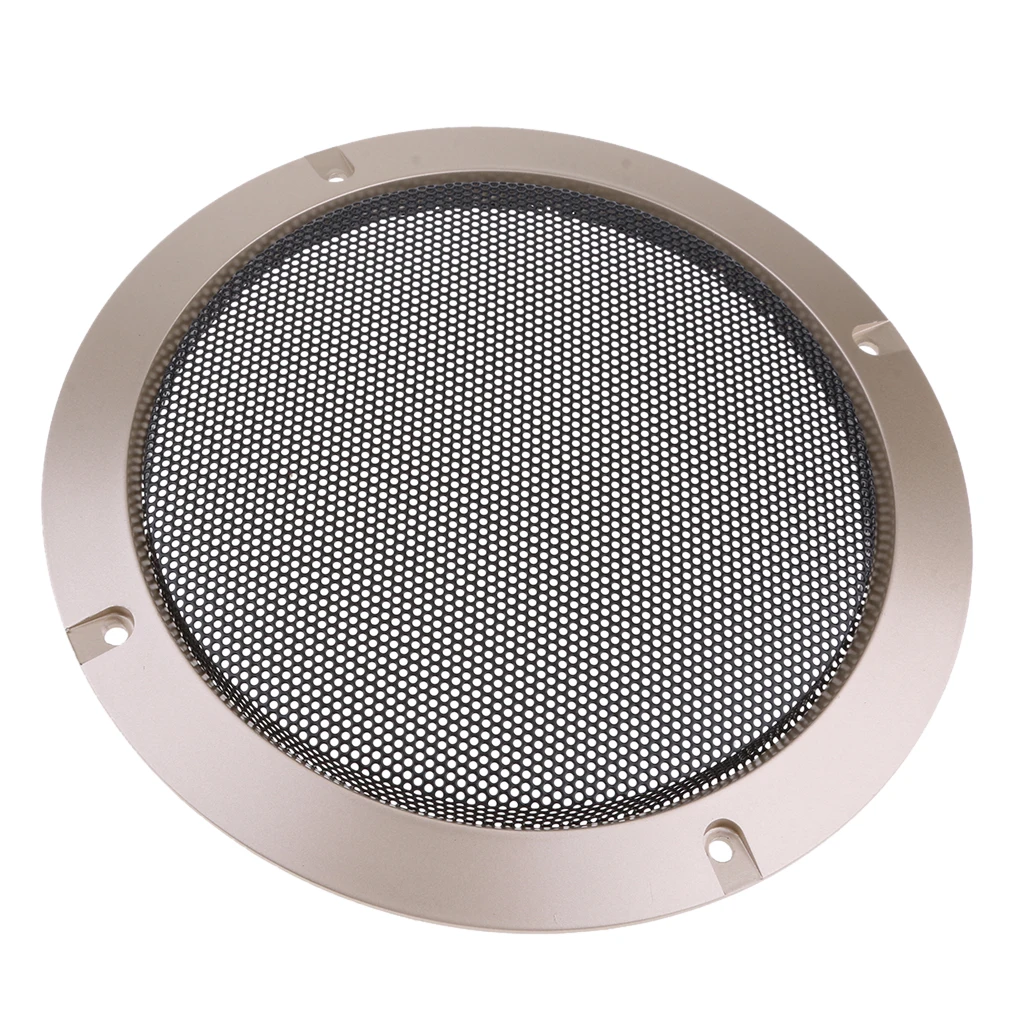 6.5 Inch Speaker Grills Cover Case with 4 pcs Screws for Speaker Mounting Home Audio DIY -184mm Outer Diameter Gold
6.5 Inch Speaker Grills Cover Case with 4 pcs Screws for Speaker Mounting Home Audio DIY -184mm Outer Diameter Gold